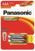 Батарейка Panasonic, PRO Power, LR03PPG/2BP тип AAA, 1.5V  (блистер - 2 шт)
