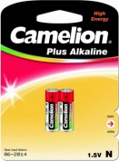Батарейка CAMELION, Plus Alkaline, LR1-BP2, тип N, 1.5V (блистер - 2 шт.)