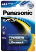 Батарейка Panasonic, EVOLTA, LR03EGE/2BP тип ААА, 1.5V  (блистер - 2 шт)