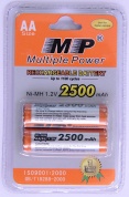 Аккумулятор Multiple Power MP2500, 2500 mAh, тип AA, R6, 1.2V, Ni-MH (блистер - 2 шт)