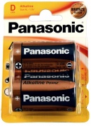 Батарейка Panasonic, Alkaline Power, LR20APB/2BP тип D, 1.5V (блистер - 2 шт)