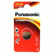 Батарейка Panasonic, LITHIUM Power, CR-1632EL/1BP, 3V (блистер - 1 шт)