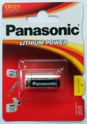 Батарейка Panasonic, LITHIUM Power, CR-123AL/1B, 3V  (блистер - 1 шт)