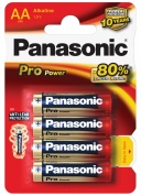 Батарейка Panasonic, PRO Power, LR6PPG/4BP тип AA, 1.5V  (блистер - 4 шт)