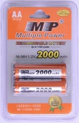 Аккумулятор Multiple Power MP2000, 2000 mAh, тип AA, R6, 1.2V, Ni-MH (блистер - 2 шт)