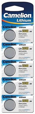 Батарейка CAMELION, Lithium Battery, CR2032-BP5, CR2032, 3V ( блистер - 5 шт)
