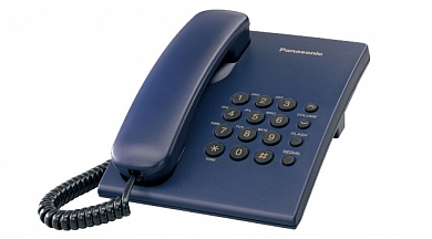 Телефон аналоговый Panasonic KX-TS2350CAC (синий)