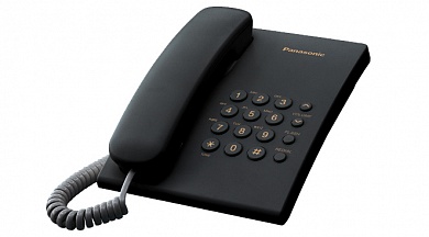 Телефон аналоговый Panasonic KX-TS2350CAB (черный)