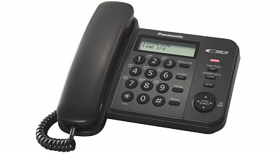 Телефон аналоговый Panasonic KX-TS2356RUB (черный)