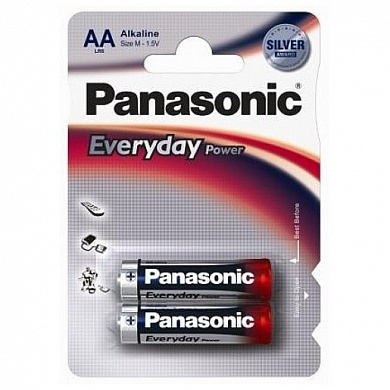 Батарейка Panasonic, Everyday Power, LR6EPS/2BP тип AA, 1.5V (блистер - 2 шт)
