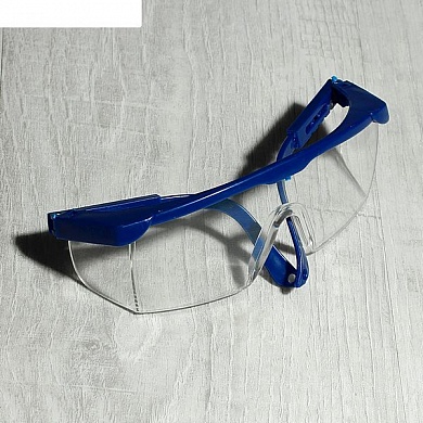 Очки защитные для мастера с регул. дужками 14*5см, синие, 1874131