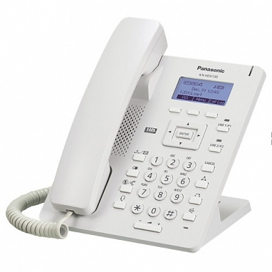 IP-телефон Panasonic KX-HDV130RU, 2хLAN, 2xSIP, HD звук, цвет белый