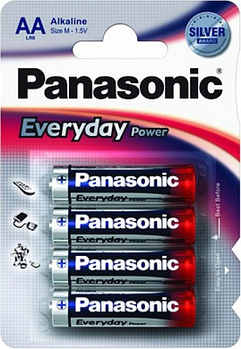 Батарейка Panasonic, Everyday Power, LR6EPS/4BP тип AA, 1.5V (блистер - 4 шт)